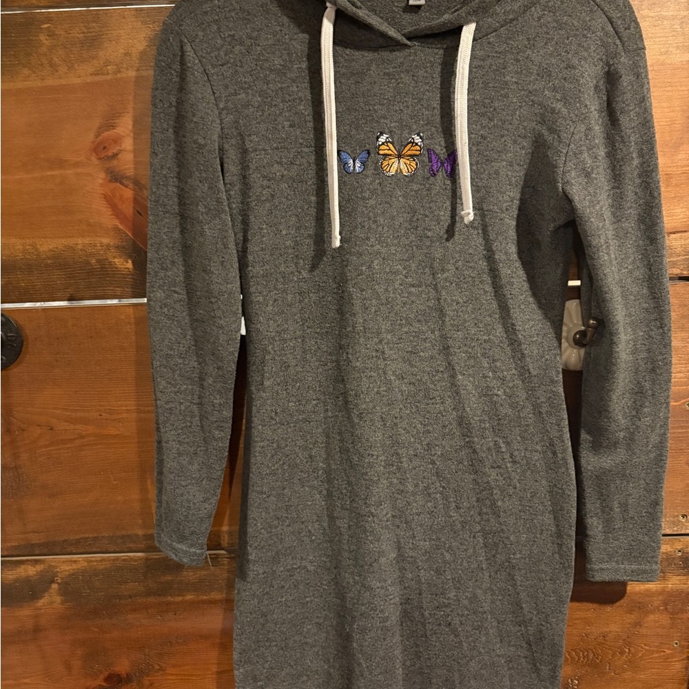 J for Justify Heather Gray Dress Hoodie